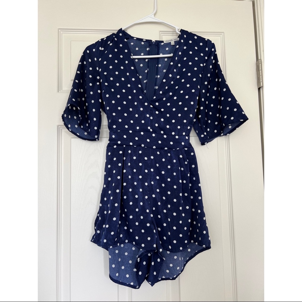Charlotte Russe Polka Dot Romper